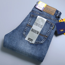CSMOR LEE正品牛仔裤男秋冬季潮牌复古男装商务直筒弹力跨境男裤