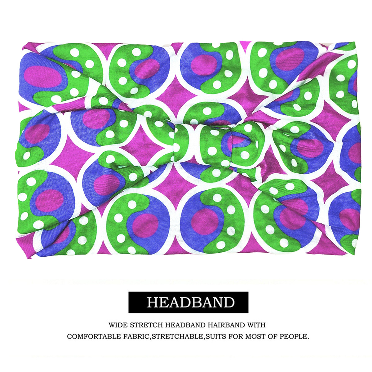 29g Weight Hair Band Hair Accessories Type 1 Piece Quantity Holiday, Travel Occasion Printing Pattern Women's Gender Bohemian Style Women's Bohemian Printing Hair Band 3