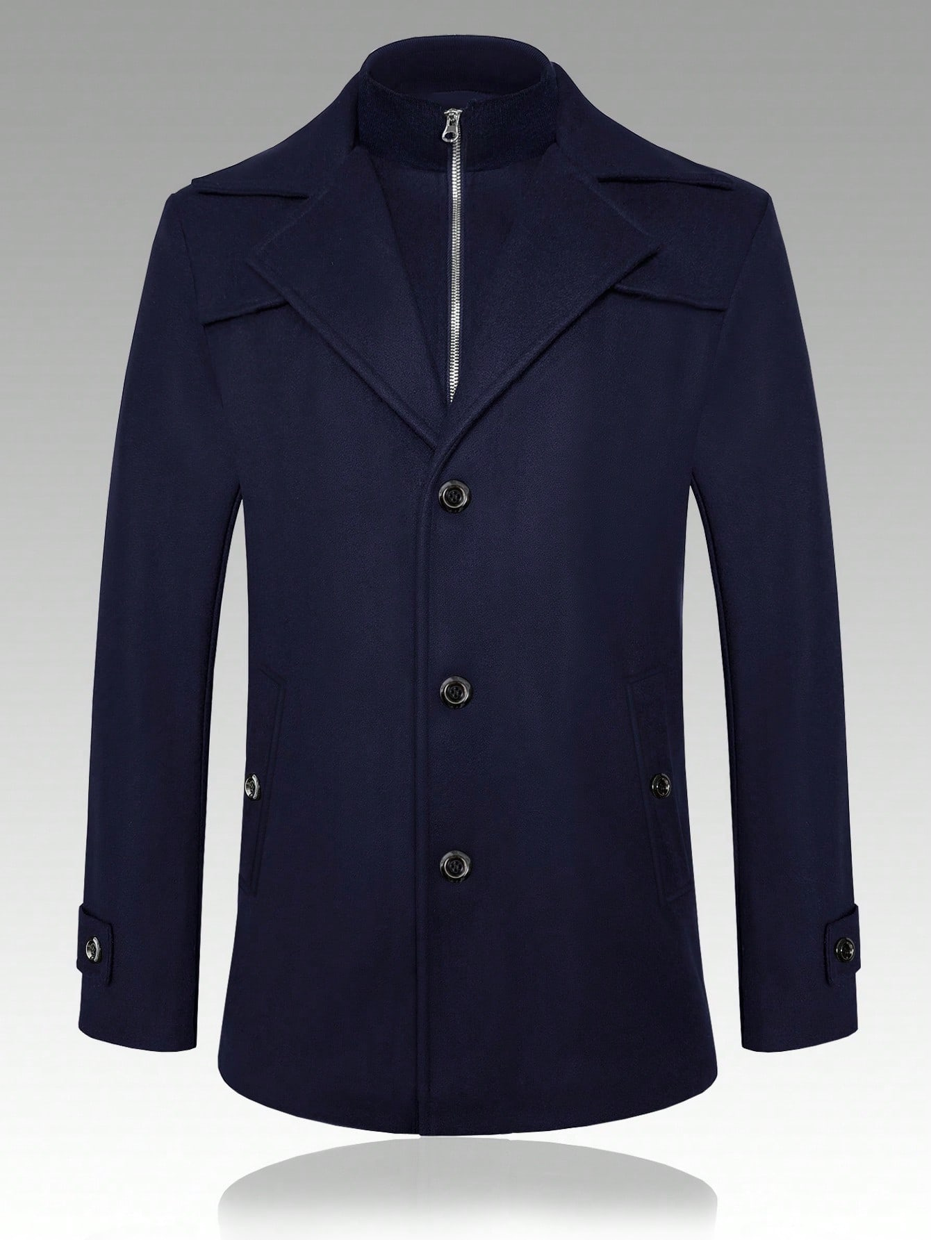 2025 otoño y invierno comercio exterior transfronterizo Europa y Estados Unidos ropa de hombre chaqueta de tween con cremallera abrigo de tween negocios Amazon 240804