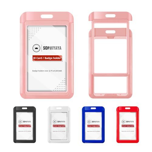 空白のスライドカバーカードホルダー ABS プラスチックバッジ職業 ID カード従業員バッジ工場在庫卸売|undefined