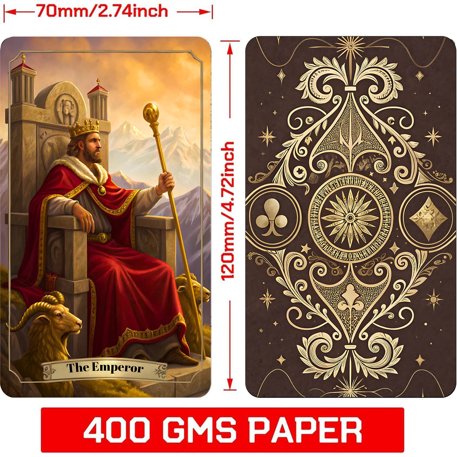 Cross-border Creative Tarot Board Game Cards, Renaissance, New English Version Tarot_voghion.com