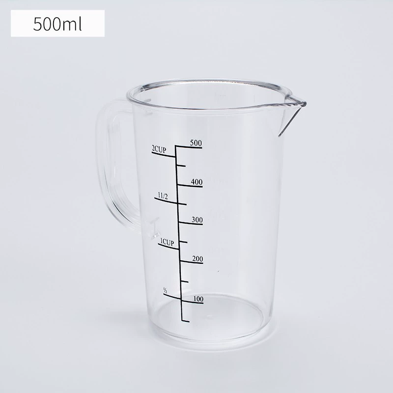 Measuring Cup (Polycarbonate) Heat-Resistant Transparent, Thick-Wall Multi-Volume 100–5000 ml