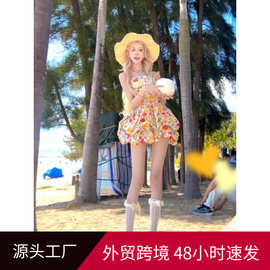 御姐赫本风黑色polo衬衫无袖连衣裙气质超好看收腰a字蓬蓬短裙子