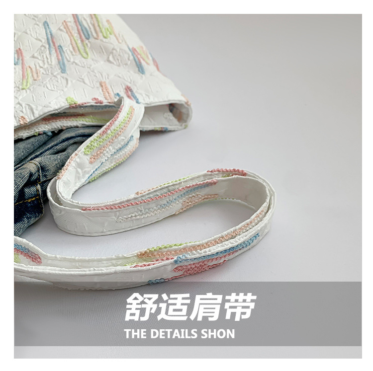 Casual and simple commuter underarm bag, large-capacity tote bag, new autumn 2024 fashion and niche single-shoulder crossbody bag Item Picture