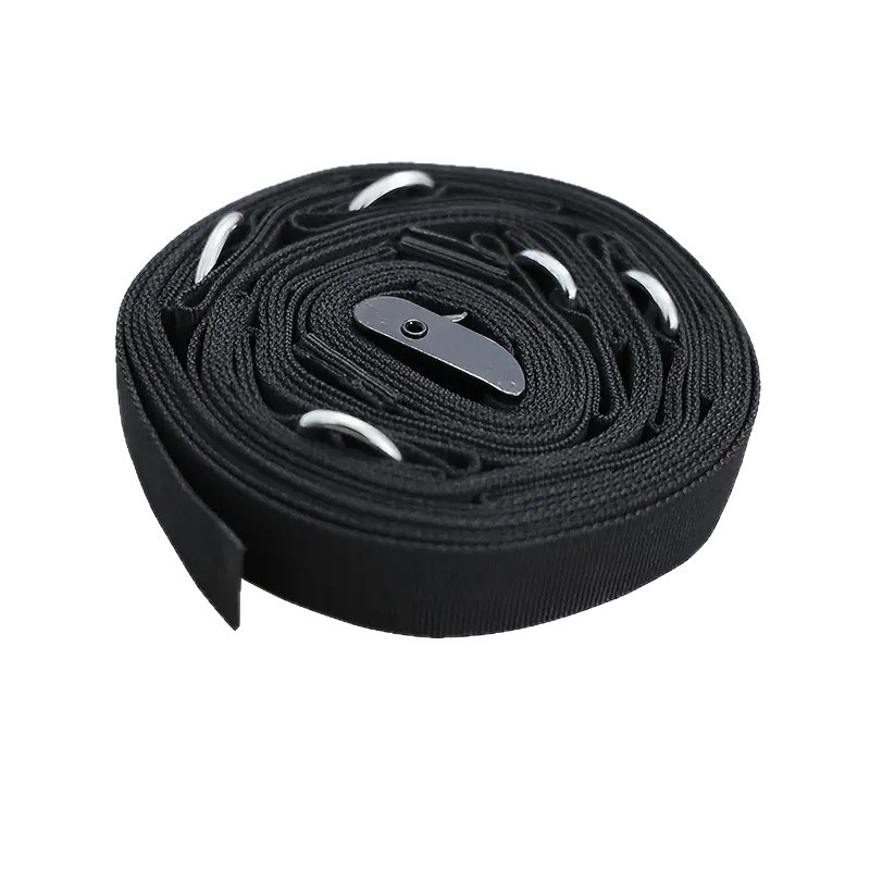 5,1 m sin instalación, resistencia, entrenamiento de suspensión de cuerda de tracción de fitness, accesorios, clip de puerta, hebilla de puerta de múltiples etapas, cinturón de anclaje de puerta