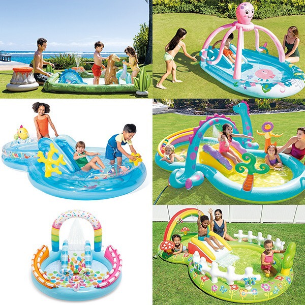INTX children's inflatable swimming pool children's family reservoir baby toddler water spray pool