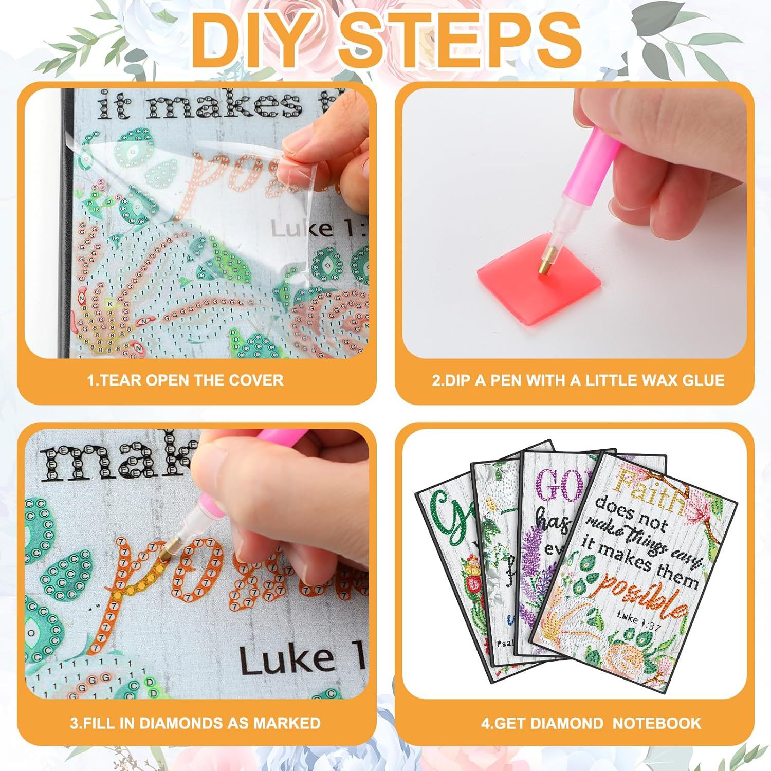 Cuaderno de dibujo de diamantes creativo transfronterizo de forma alienígena cuaderno de notas de negocios DIY puntual diario A5 cuaderno de estudiante al por mayor