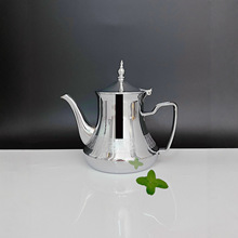 現貨跨境不銹鋼摩洛哥茶壺燒水壺酒店餐廳飯店家用電磁爐茶水壺