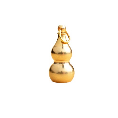 Bag pendant pendant bulk brass hollow gourd pendant car keychain zodiac accessories wholesale