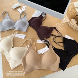 Summer New A39 # Liquid Soft Support Single-Breasted Beautiful Back Seamless Breathable Comfortable Slimming Sexy Girl Bra