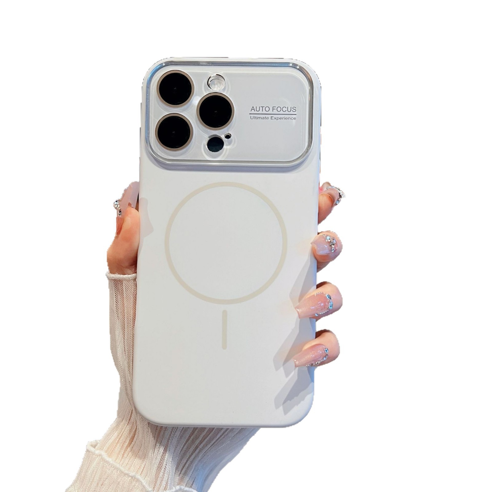 適用蘋果18promax大視窗細圈磁吸手機殼iPhone17液態硅膠保護套13 5