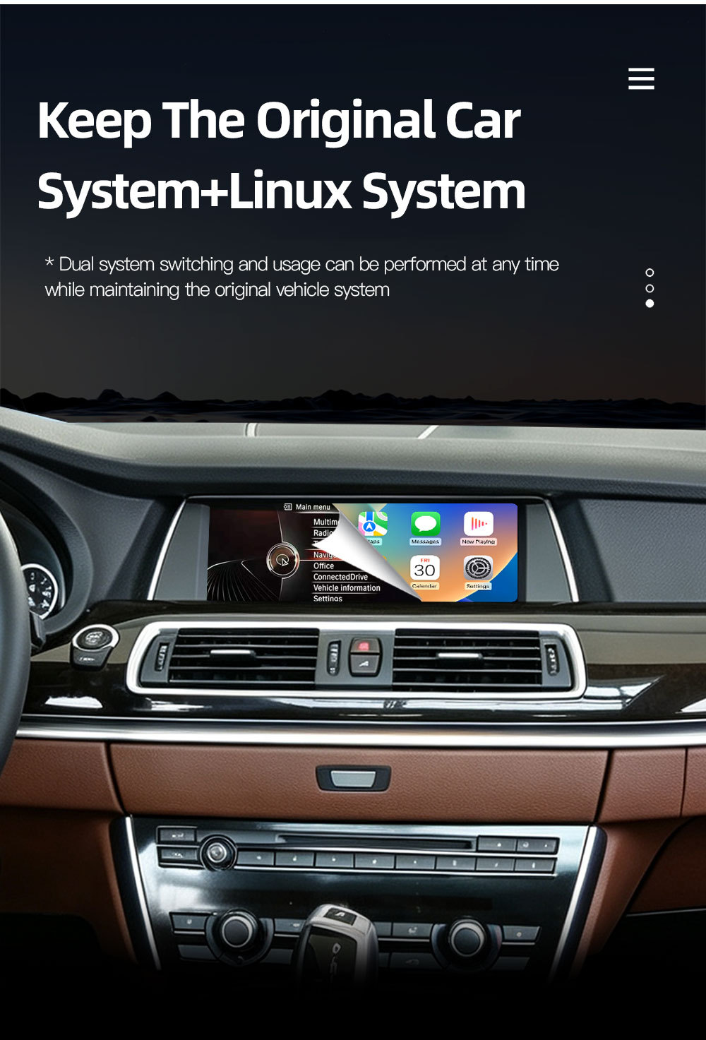 Suitable for Bmw 5 Series Gt F07 Car Central Control Large Screen Navigation Carplay Reversing Image All-In-One Machine