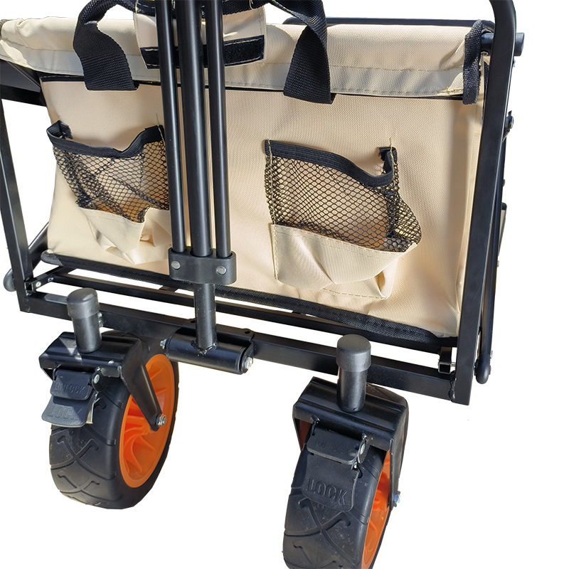 戸外キャンプ車は折り畳み可能なレバーキャンプ車の携帯家庭用8インチの荷物を並べて屋台のカートにブレーキをかけることができる|undefined