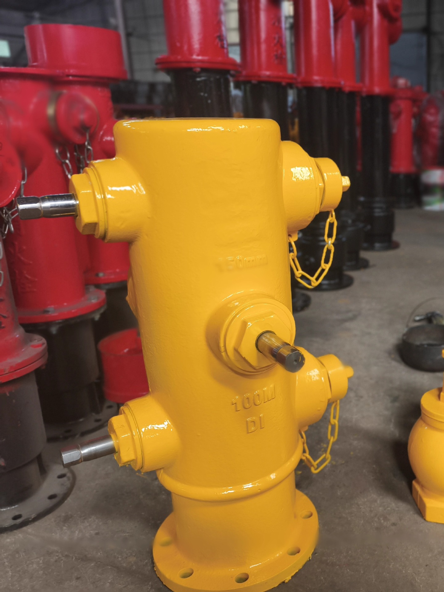 平替大口径湿式消火栓，菲律宾地上消火栓出口版口