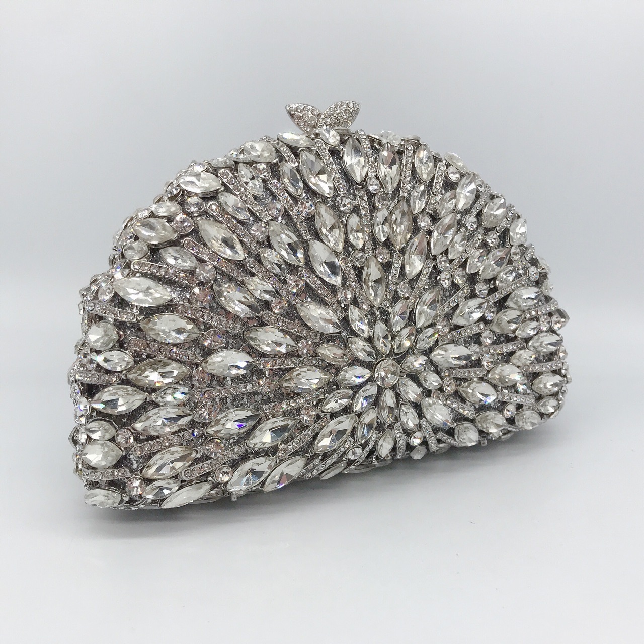 Ventas transfronterizas de metal de diamantes bolsas de cena, vestidos de banquete de damas, bolsas de moda de mano de diamantes