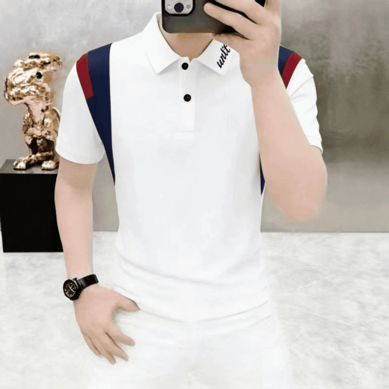 Adijia-3246-Summer New Style Lapel Short-Sleeved Polo Shirt Men's Fashionable Casual Half-Sleeved T-Shirt Adijia-3246-Summer New Style Lapel Short-Sleeved Polo Shirt Men's Fashionable Casual Half-Sleeved T-Shirt