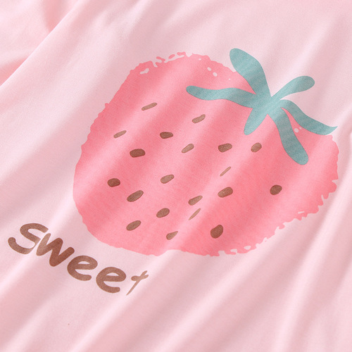 Children's short-sleeved home clothes set, girls' pajamas and pajamas, summer baby pajamas sets, air-conditioned clothes