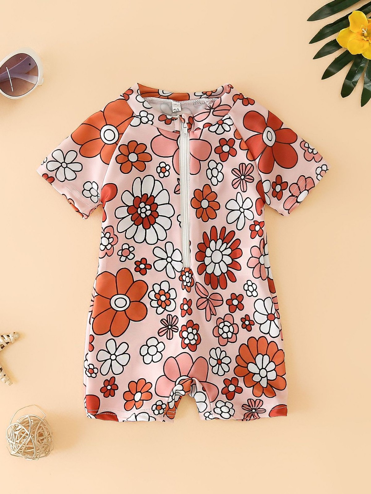 (Cross-border trading), children's swimwear girl's, children's clothing, flowered 4
