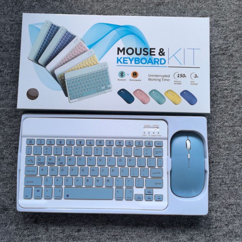 Bluetooth キーボード ipad タブレット電話ユニバーサルワイヤレスキーボードとマウスセットサイレント充電キーボードとマウスに適しています|undefined