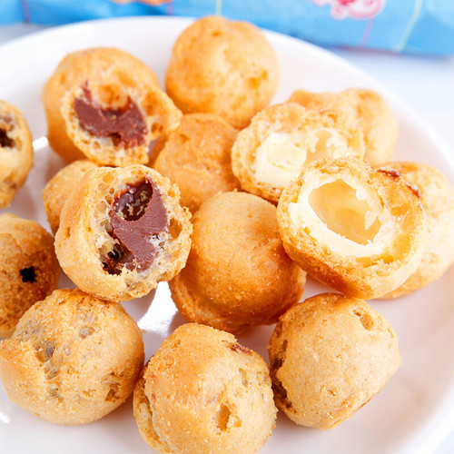 Wangwangzai Cream Puff Balls 18g Milk Chocolate Flavor Cream Filled Biscuits Wangwangzai Children's Snacks