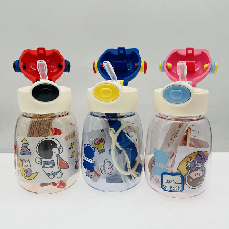 Baijia 5050 nuevos niños robot vientre red taza de plástico taza portátil para estudiantes