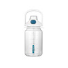 Plastic handheld capacious sports bottle, summer glass, fall protection