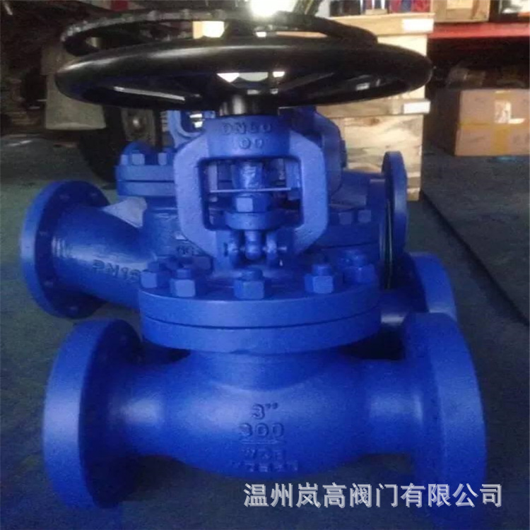 工业体专用 铸钢材质 法兰连接 WJ41H-16C 波纹管截止阀 1-1/2