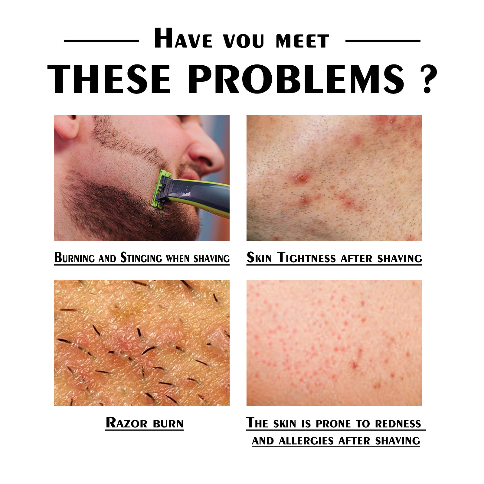 Deep Cleansing Shaving Gel - Fräschar upp och mjukar upp skägget, skonsam vård för mäns rakning_voghion.com