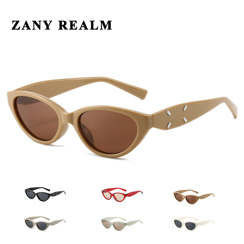 Moda coreana, cara, pequeña protección UV, chica caliente, gafas de sol de ojo de gato, sentido avanzado 2024, nuevas gafas de sol de protección solar para hombres