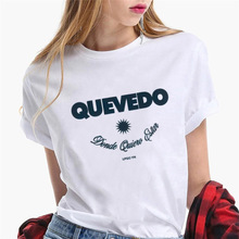Quevedo Tee women Y2K t-shirts girl manga clothing