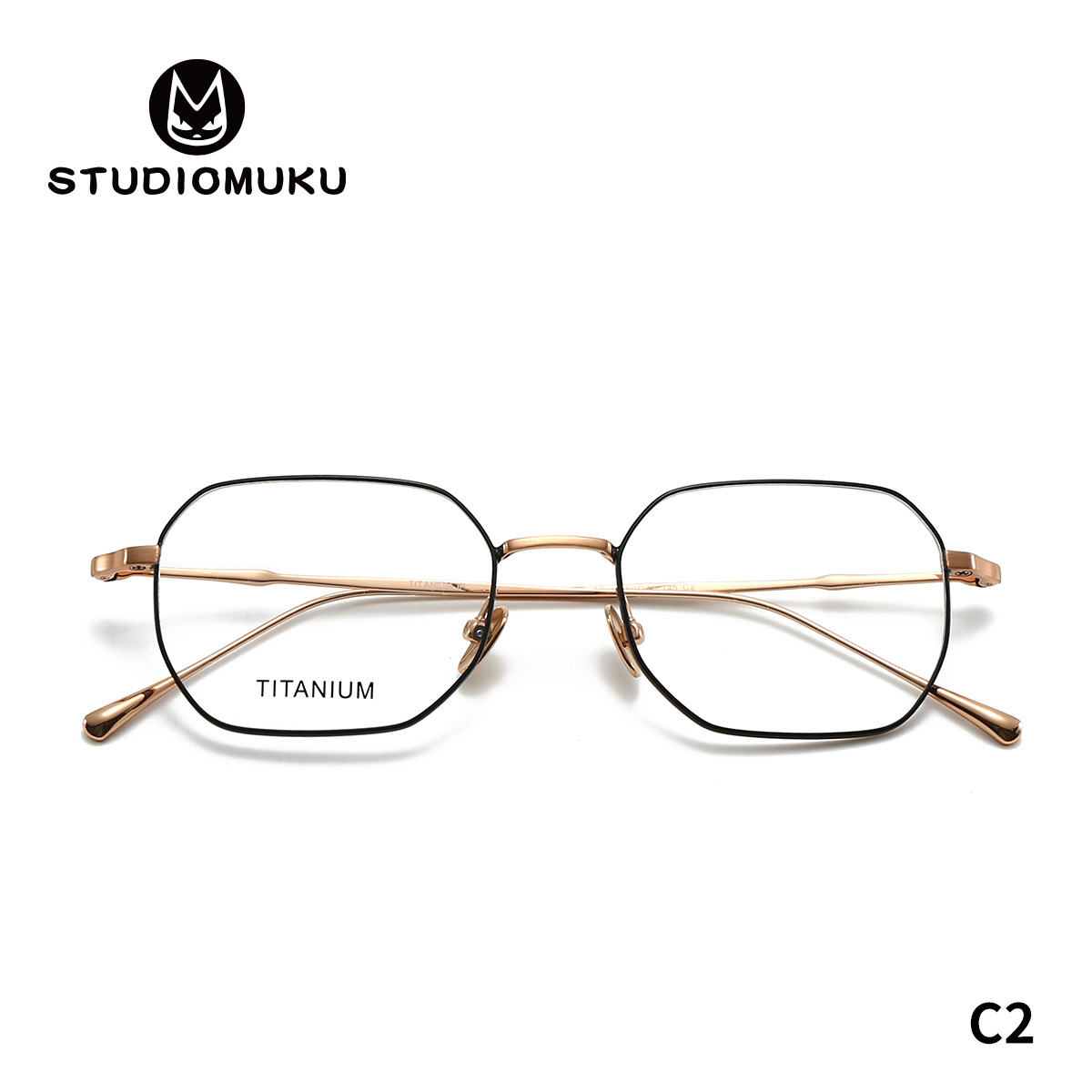 STUDIOMUKU gafas frescas de madera aire abierto cuelga marco de gafas de marco completo superligero estable marco de gafas retro nicho