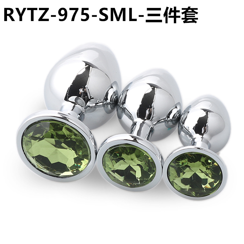 Volver corte metal anal plug adulto hombres y mujeres SM compartir masturbación clímax sexy anal plug adulto suministros pequeño mediano grande