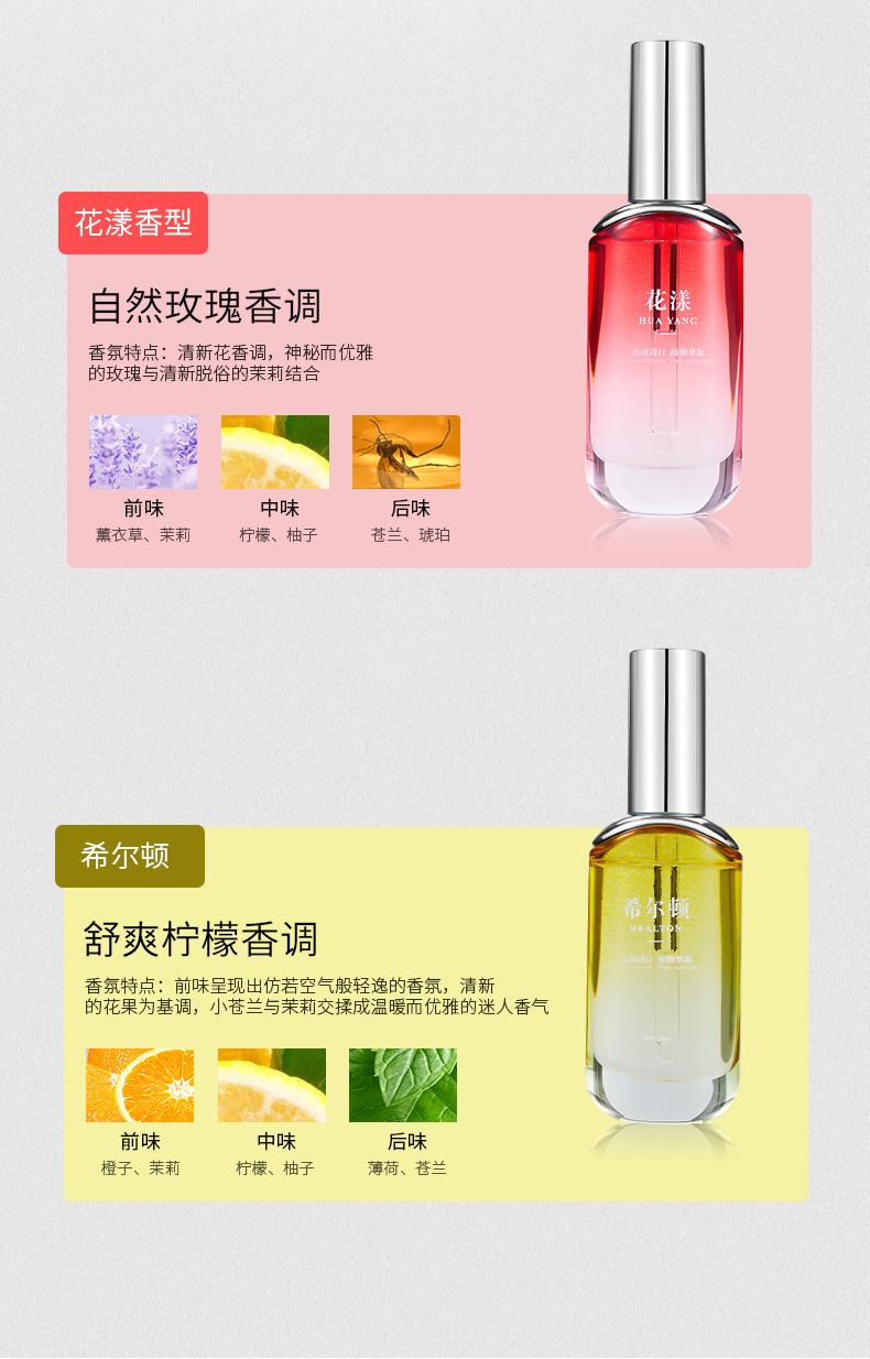 2024 Car Aromatherapy 50ML Car Perfume Refill Liquid Fireless Essential Oil Fragrance High-end Car Fragrance Long-lasting
