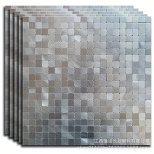 自粘金属马赛克铝塑板瓷砖浴室厨房客厅餐厅背胶墙小颗粒贴陶瓷