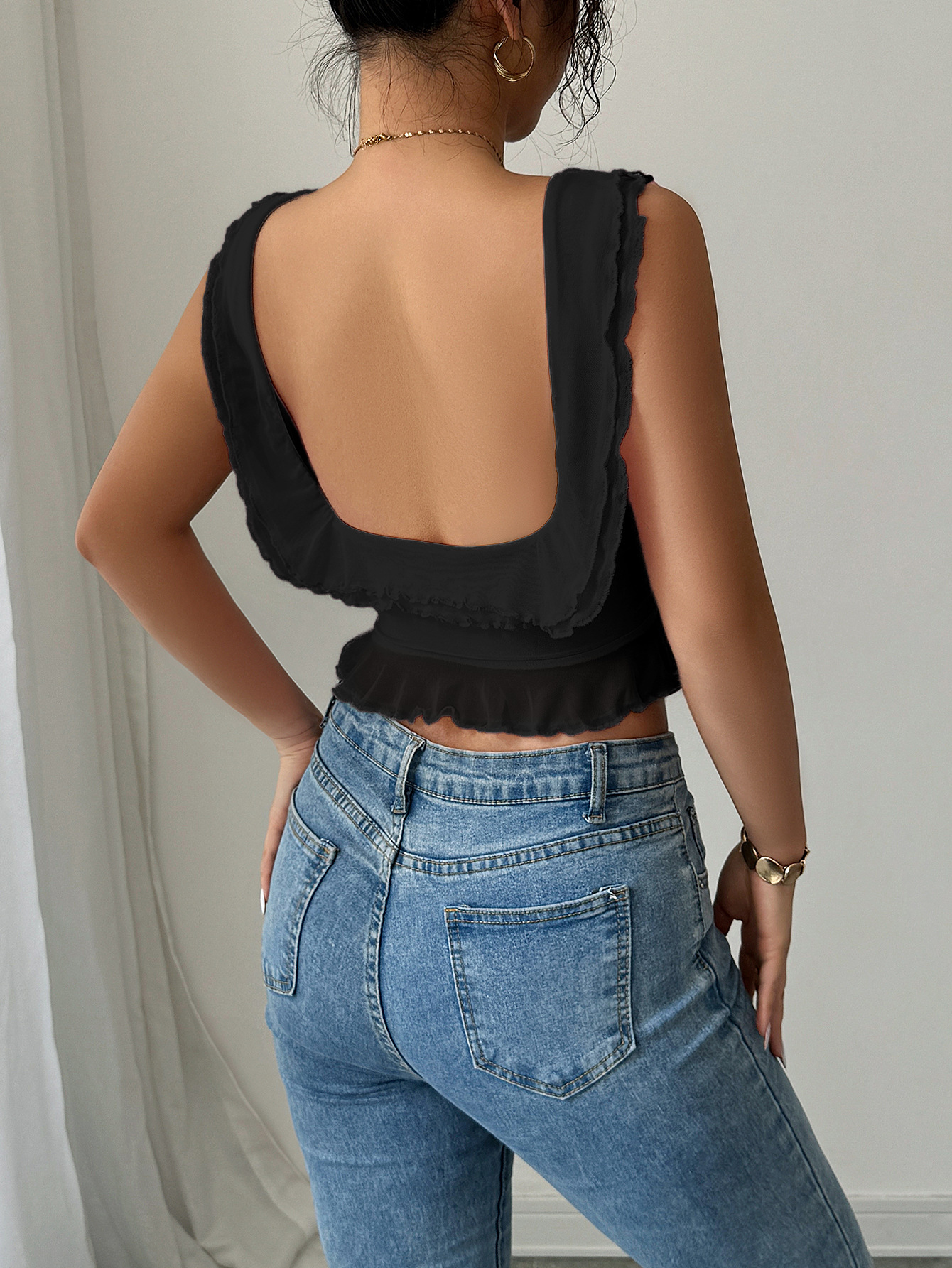 S, XL Size Wholesale Women's Spandex Polyester Classic Style Solid Color Tank Tops