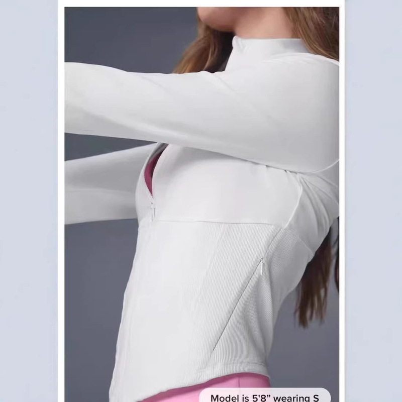 Aio2026 New Autumn Sports Jacket Women's Short Casual Sun Protection Slim Jacket Outdoor Yoga Top