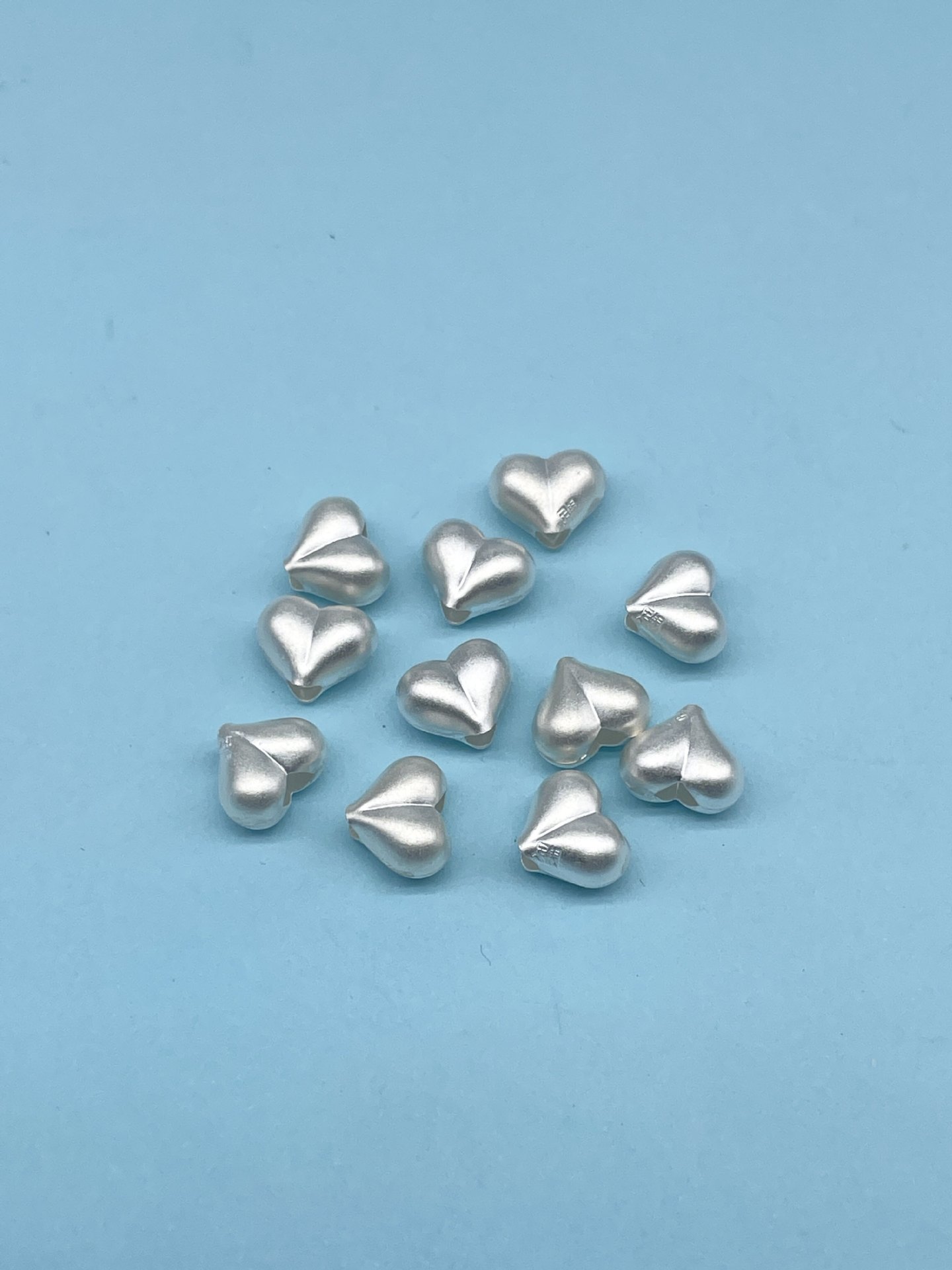 999 pure silver accessories, heart-shaped spacer beads for bracelets and necklaces, heart-shaped and oval accessories, beads for braided cords, DIY silver accessories