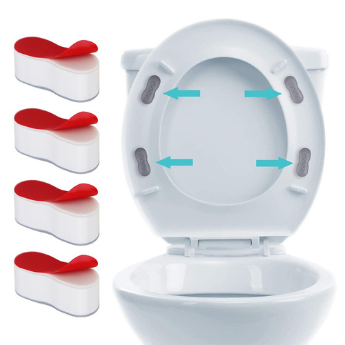 Toilet cover accessory anti-collision silent seat ring cover cushion noise pad seat rubber plug anti-slip shock absorber