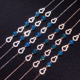 5mm Mexico Lamper S925 Bracelet Gourd Theme 3A Water Purification high quality Main Stone Natural No Optimization