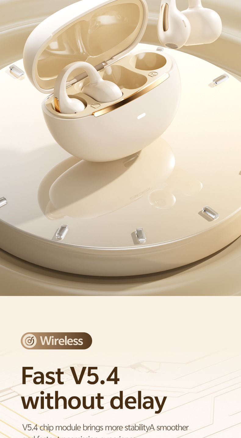 New 2025 OWS Open-Ear Earbuds – High-Fidelity, Smart AI Translation & Ear Clip Design_voghion.com