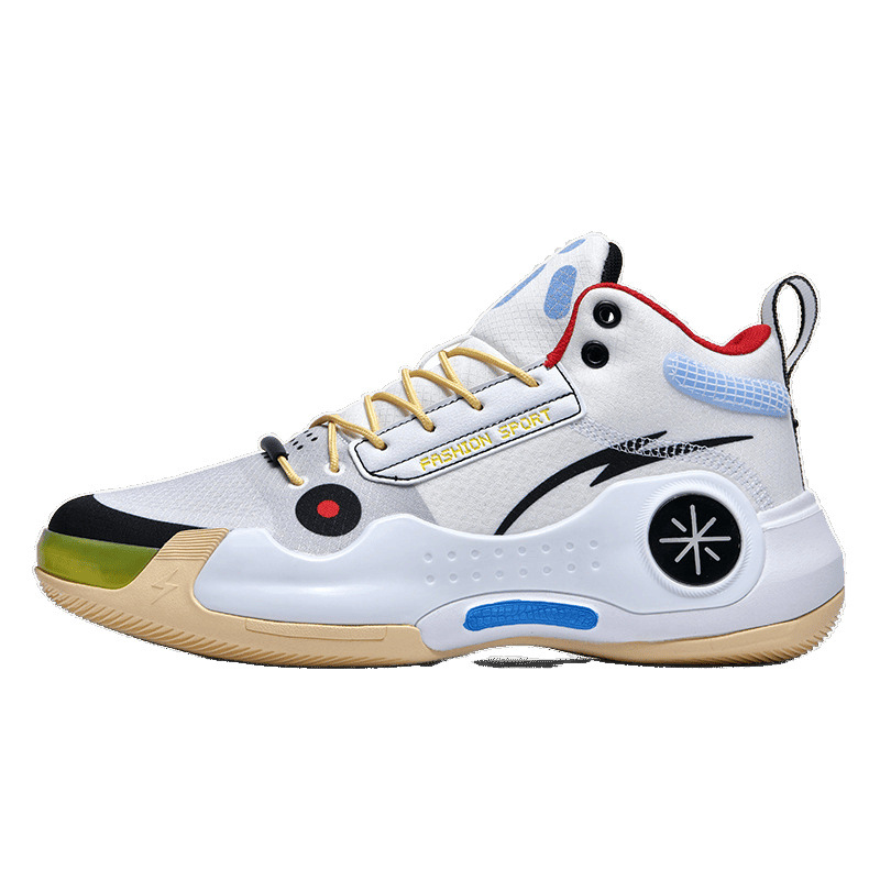Zapatos de baloncesto anti-deslizante juveniles de moda nacional, fricción sonora de amortiguación de los zapatos de baloncesto casuales de pareja