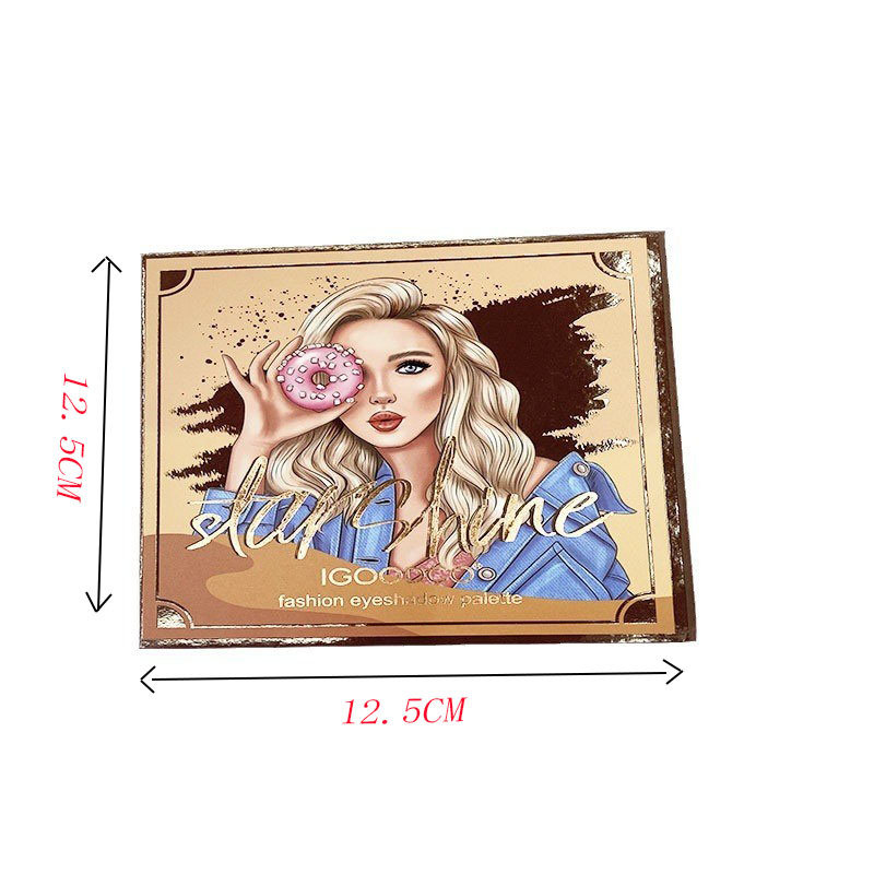 Nuevo comercio exterior transfronterizo Europa y los Estados Unidos portada chica libro sombra de ojos multicolor mate perlada tierra 16 color bandeja de sombra de ojos