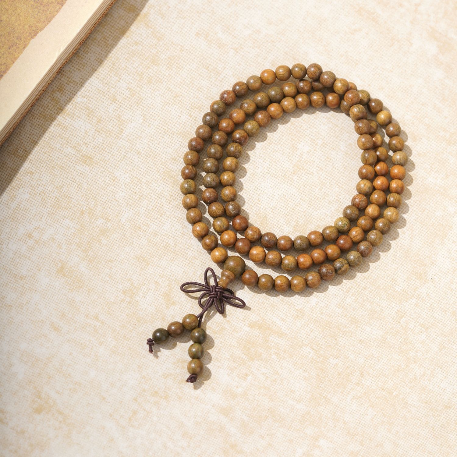 녹색 백단구슬 0.6x108개