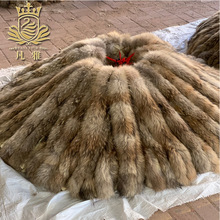 貉子毛自然色帽条规格尺寸颜色可纸样加工棉服羽绒服毛条加工制作