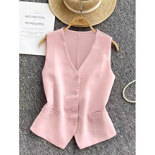 I 49642 V Neck Sleeves Vest �̿�V������ ����ѷ�羳ŷ