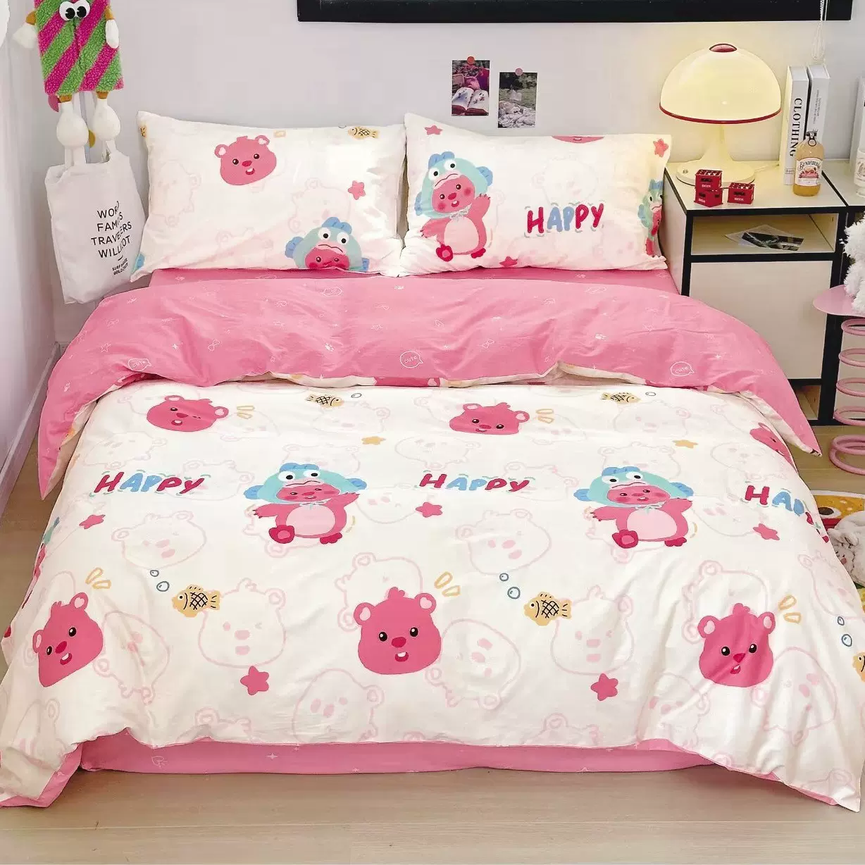 宽幅全棉宝宝儿童卡通纯棉布料批发床品面料婴儿棉布布料床单布料