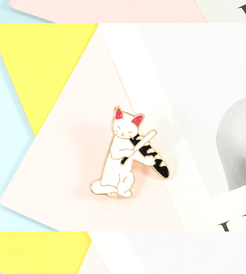 11g Weight Brooches Classification Holiday, Daily Occasion Alloy Material Animal Pattern Unisex Gender Enamel Design Cartoon Style, Cute Style Cartoon Style Cute Pin Animal Alloy Enamel Unisex Brooches 2