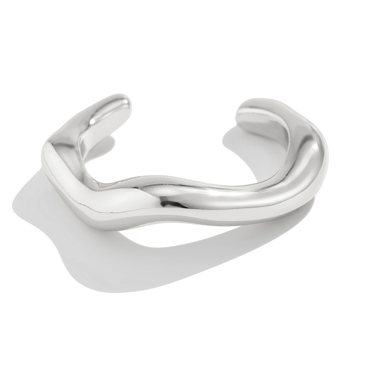 GeometricSmooth CCB Bracelet Brazalete brillante transfronterizo Joyas abiertas de acrílico europeo y americano