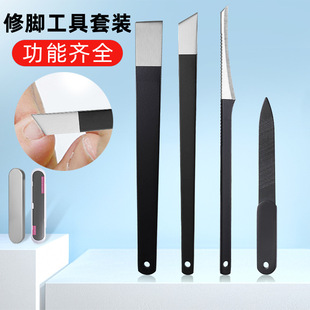 Pedicure Knife Wholesale Foot Scraper Set Professional Technician Appliance Nail Groove Skewer to Remove Dead Skin Tool Pedicure Scraper Complete Set