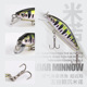 Sinking Minnow Lures Hard Baits Fresh Water Bass Swimbait Tackle Gear